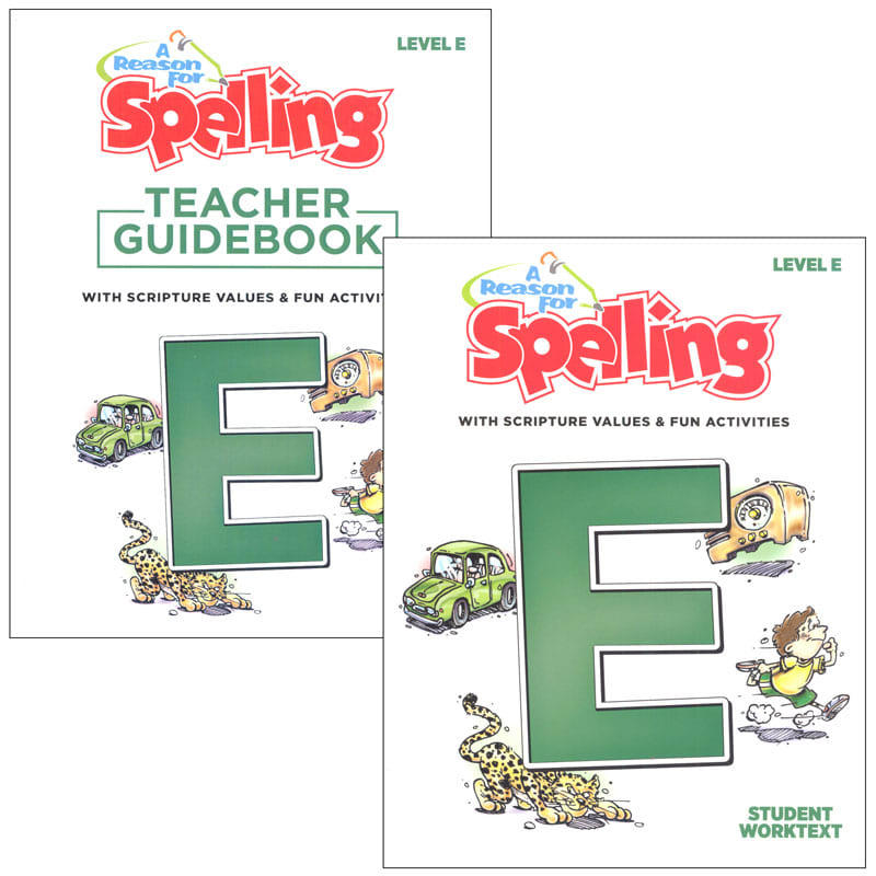 A Reason for Spelling Level E Student Worktext & Teacher  Guidebook Set (2nd Edition)