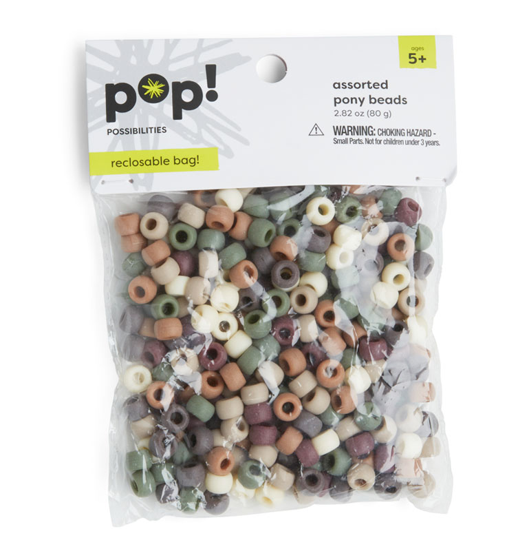 Pony Beads - 80g Pack, Beads & Jewellery Making