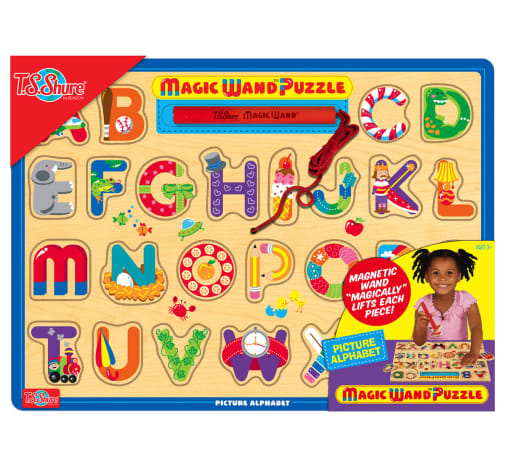 Magic Wand Wooden Magnetic Puzzle - Alphabet