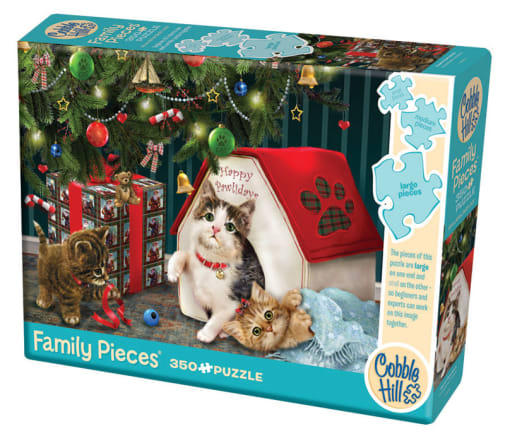 Cobble Hill Happy Pawlidays Puzzle (Family 350 Piece)
