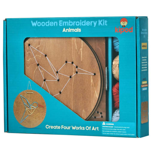Wooden Embroidery Kit - Animals