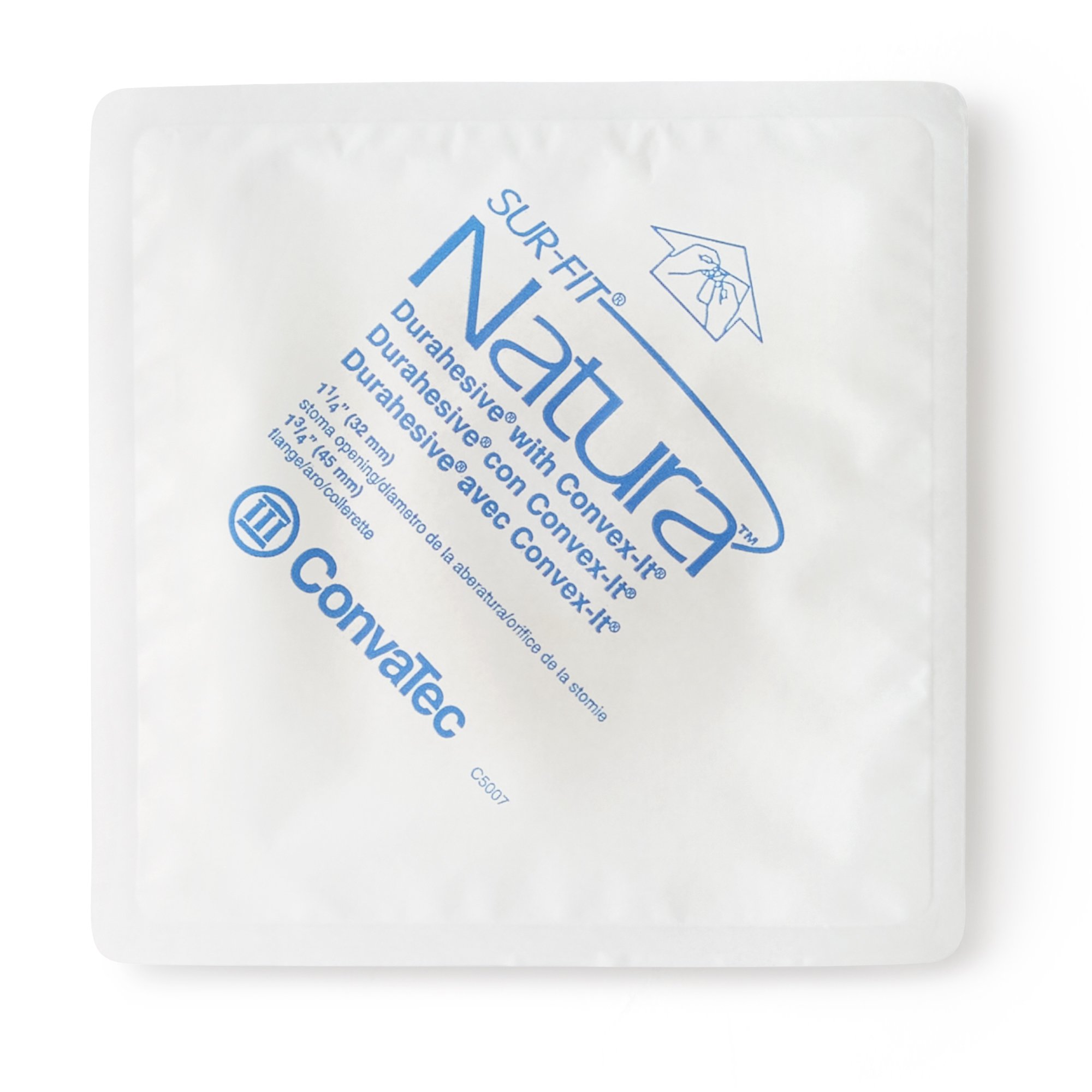 Sur-Fit Natura Two-Piece Durahesive Skin Barrier, 45 mm flange; 32 mm stomas MK 466133