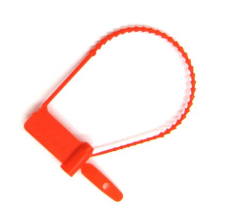 Tamper Evident Seal Cynch-Loks Numbered Red Plastic 6 Inch Length MK 1048690