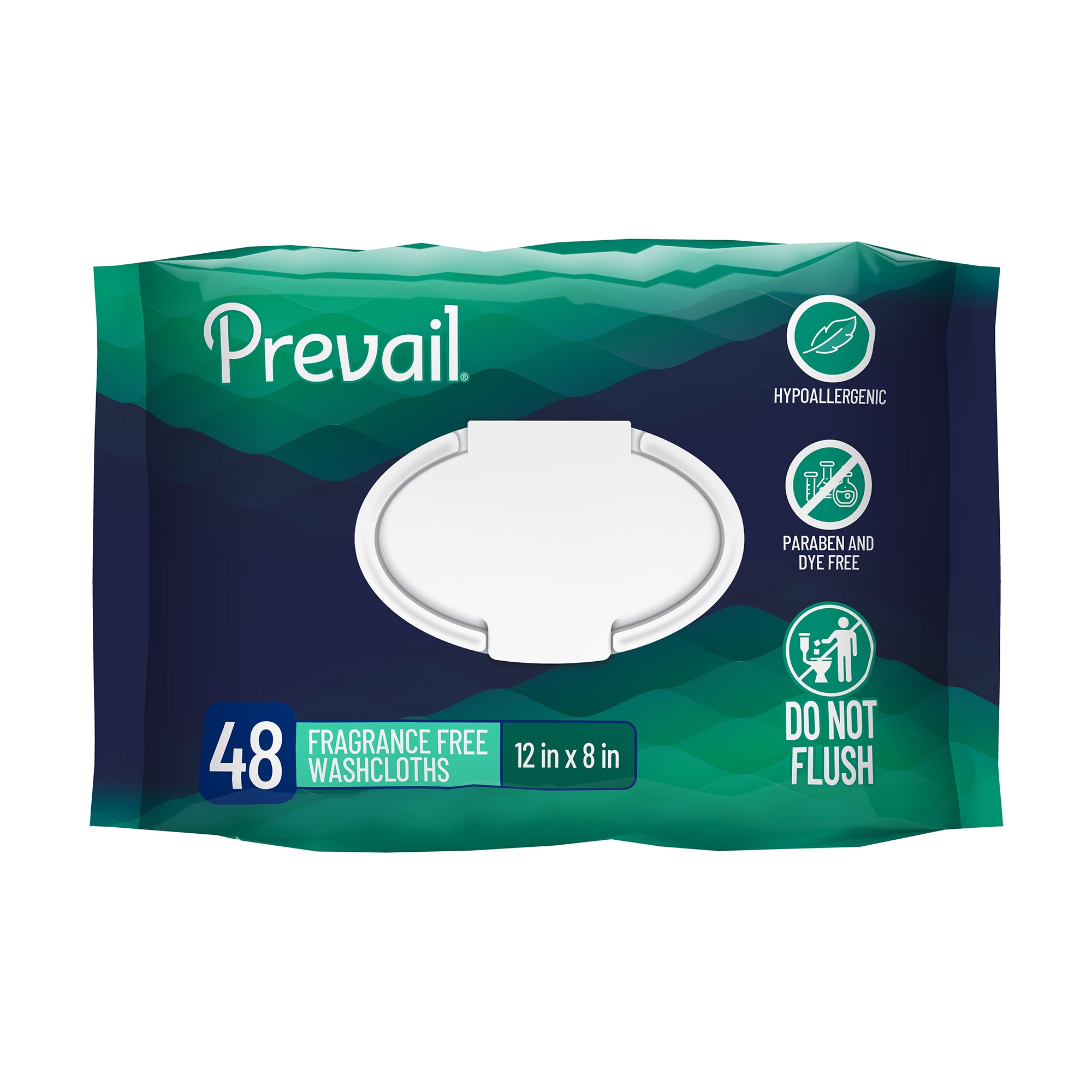 Prevail Adult Personal Cleansing Wipe, Soft Pack, Aloe, Vitamin E, 8 x 12 Inch MK 888860