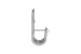 1-5/16in Wallmount J Hook with Retaining Clip, 50-Pack