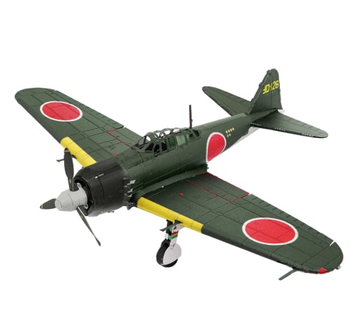Mitsubishi Zero - Color (Metal Earth 3D Laser Cut Model)
