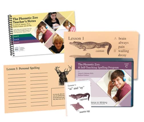 IEW Phonetic Zoo Spelling Level C Starter Set