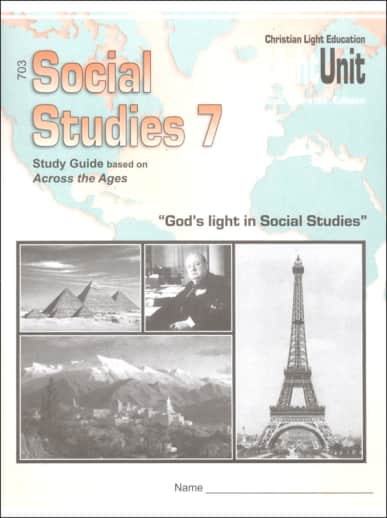 Christian Light Social Studies 703 LightUnit Sunrise Preliminary Edition