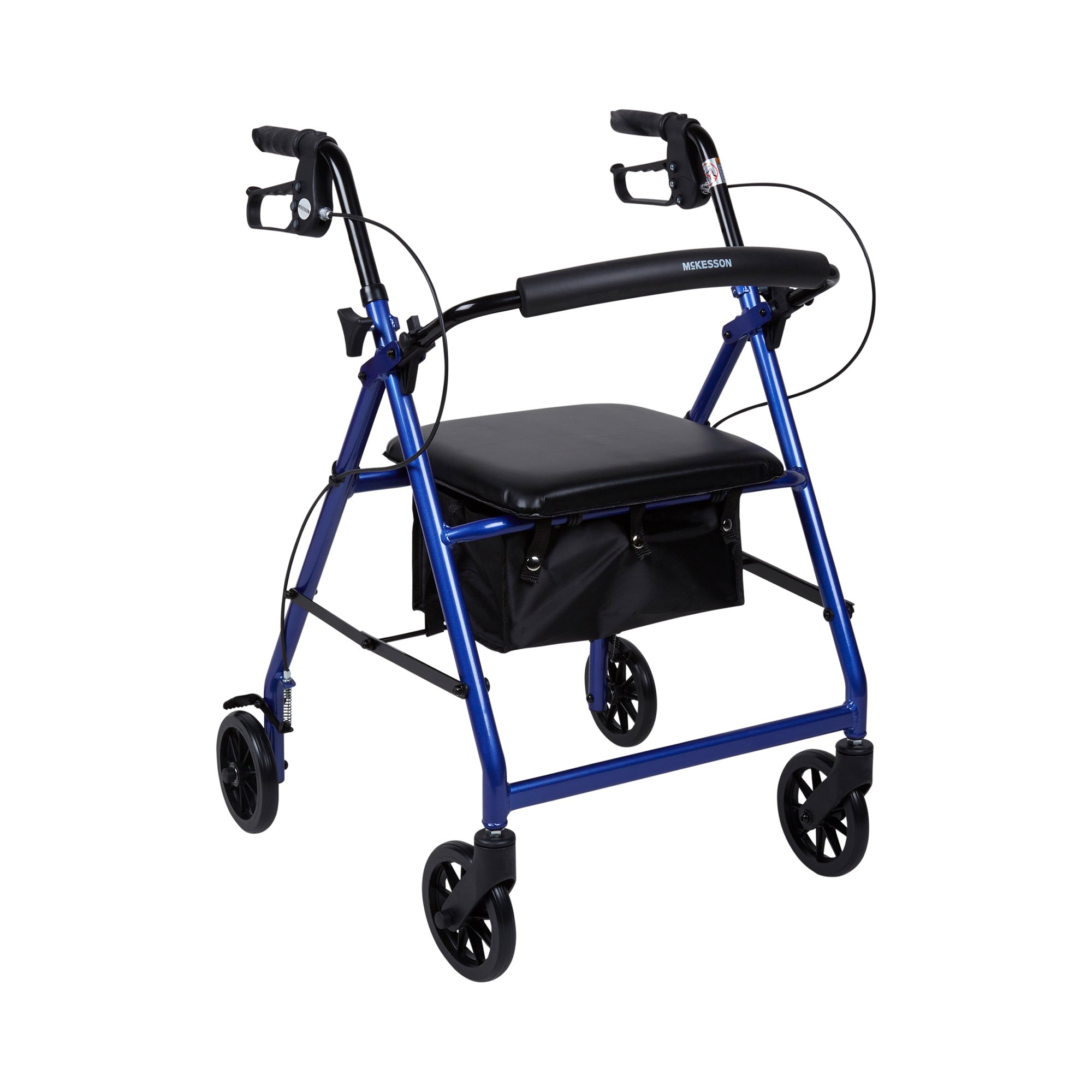 McKesson Folding Aluminum Four-Wheel Rollator, Blue MK 1065264