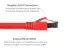 Cat8 Ethernet Patch Cable, Shielded, 40Gbps, Snagless, 1 ft, Red