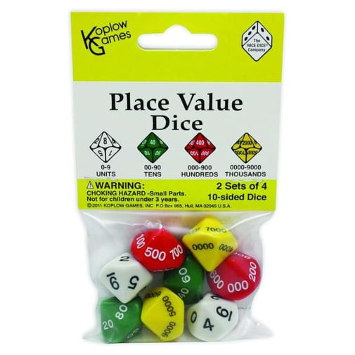 Place Value Dice