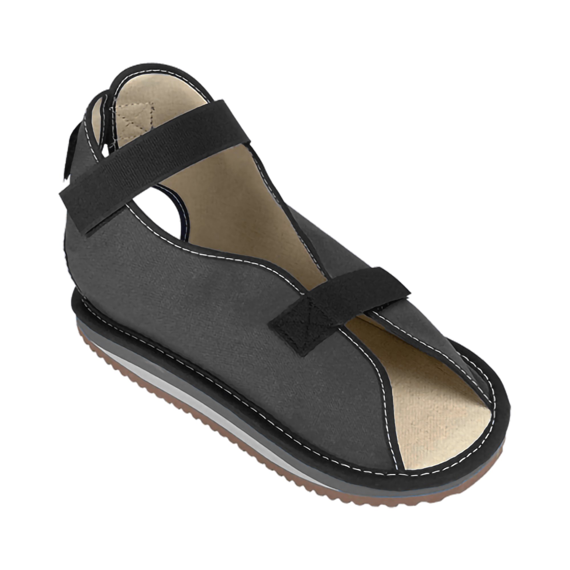 ssur Canvas Rocker Bottom Cast Shoe, Medium, Black MK 509856