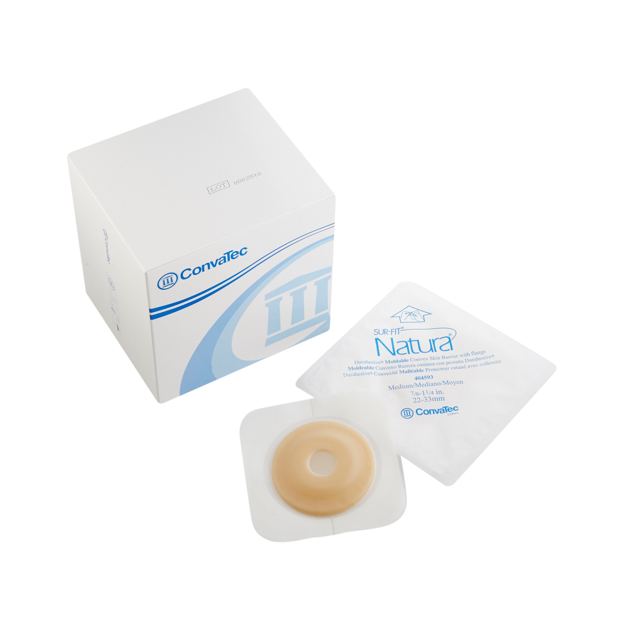 Sur-Fit Natura Extended Wear Ostomy Barrier, 45 mm Flange, .8  1.25 Inch Stomas MK 461894