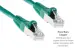 Cat5e Shielded Ethernet Patch Cable, Half-moon Boot, 7 ft, Green