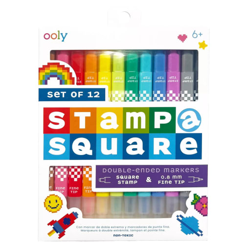 Stamp-A-Square Markers (set of 12)