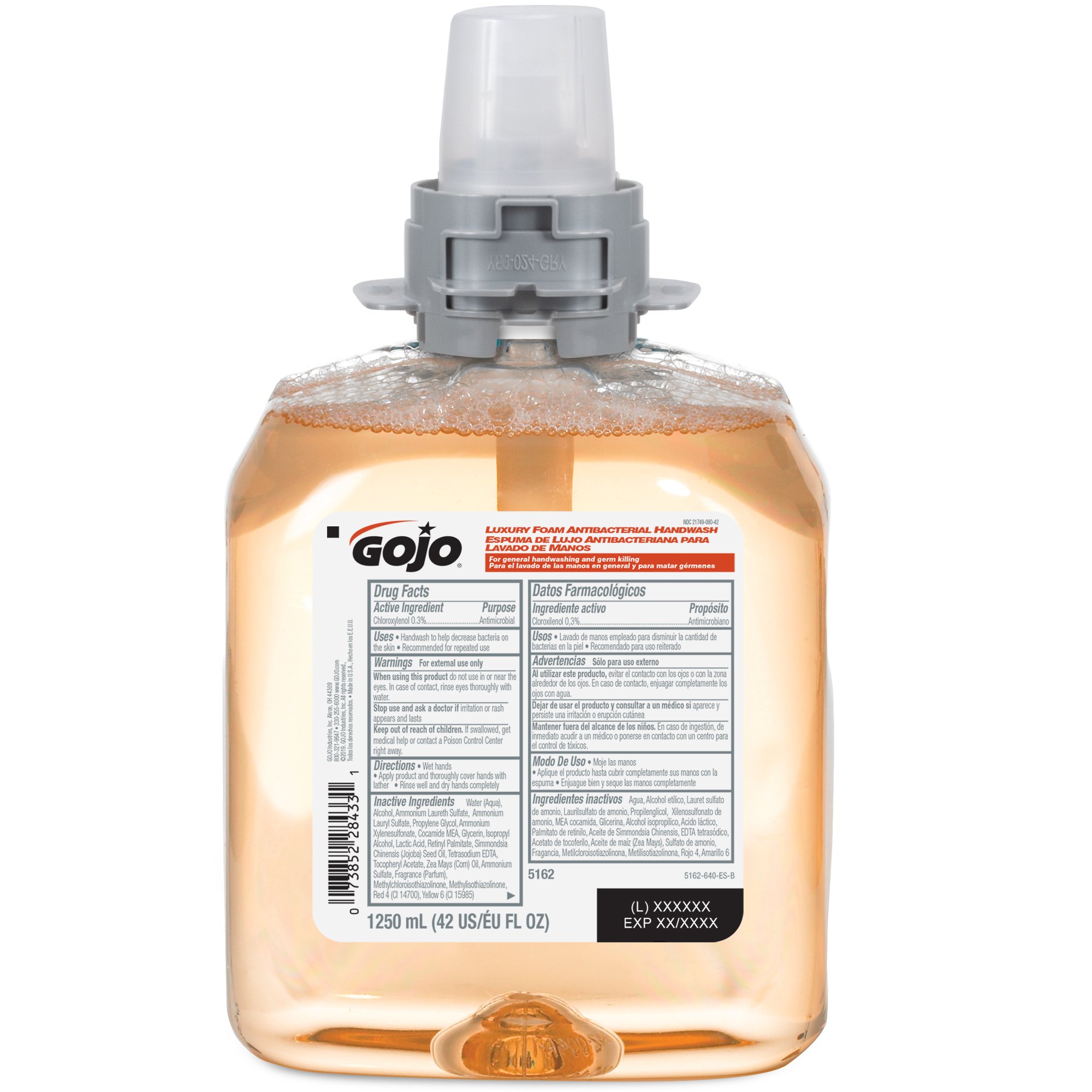 GOJO Luxury Foam Antibacterial Handwash, Refill Bottle MK 1165674