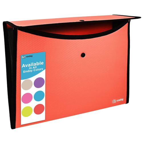 Document Holder, Square Flap Letter Size - Red