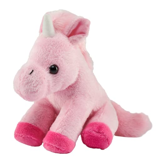 Pocketkins-Eco Unicorn Pink 5" Plush