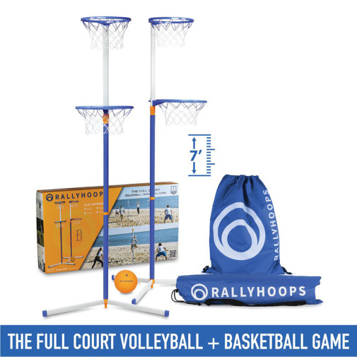 RallyHoops 7 Game Set - Volleyball/Basketball