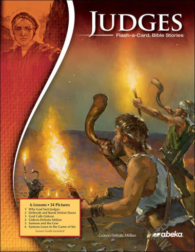 Abeka Judges Flash-a-Card Bible Stories (8 1/2" x 11")
