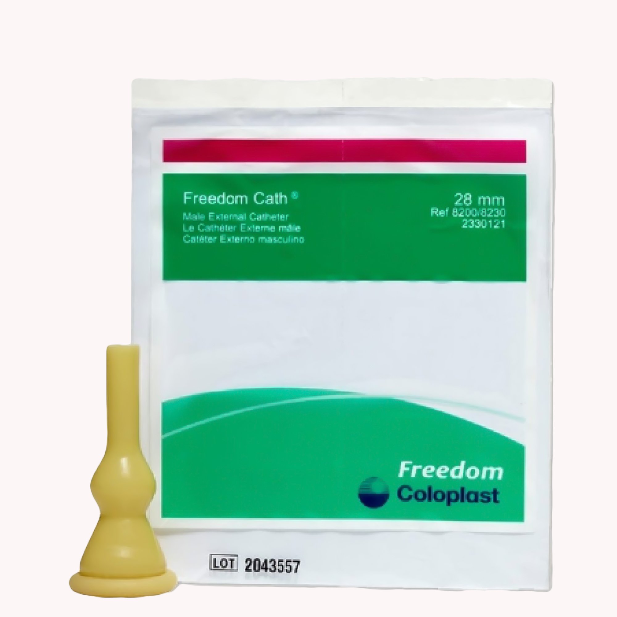 Freedom Clear Male External Catheter, Self-Adhesive, 28mm, Medium Size MK 921745