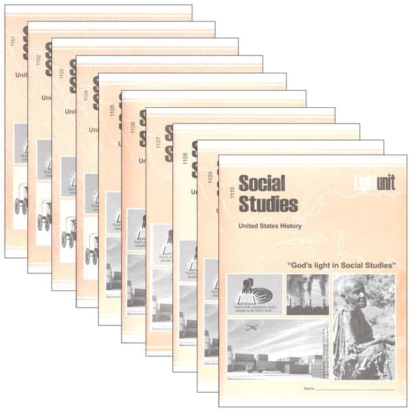 Christian Light Social Studies 1101-1110 LightUnit Set