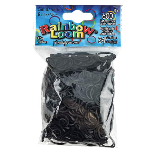 Rainbow Loom Solid Bands - Black