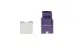 Cat6A RJ45 110 Type Keystone Jack, Purple