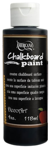 Americana Black Slate Chalkboard Paint (4 oz.)