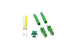 LC/APC Singlemode Duplex Connector – 2.0mm, Green (10 Pack)