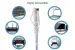 Cat6 Slim Ethernet Patch Cable, Snagless, 10 ft, White