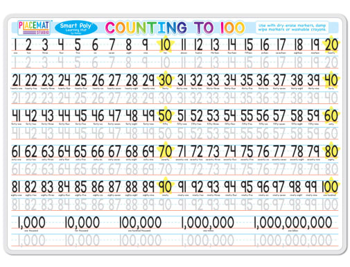 Counting to 100 Smart Poly Learning Mat