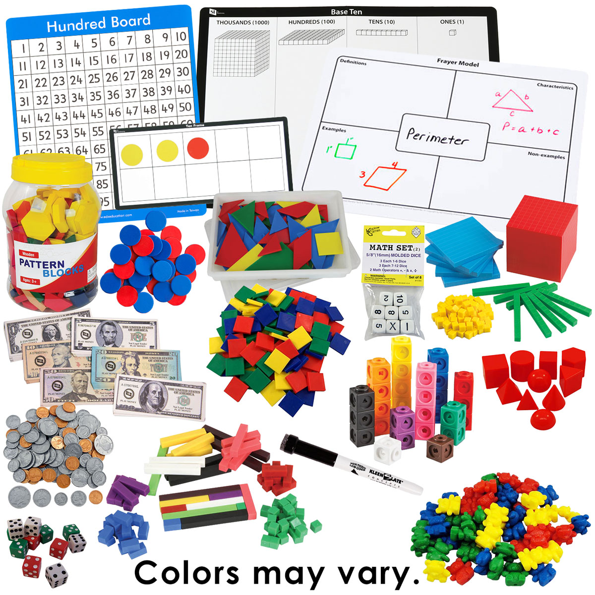 Discover! Math Manipulative Kit Primary Grades