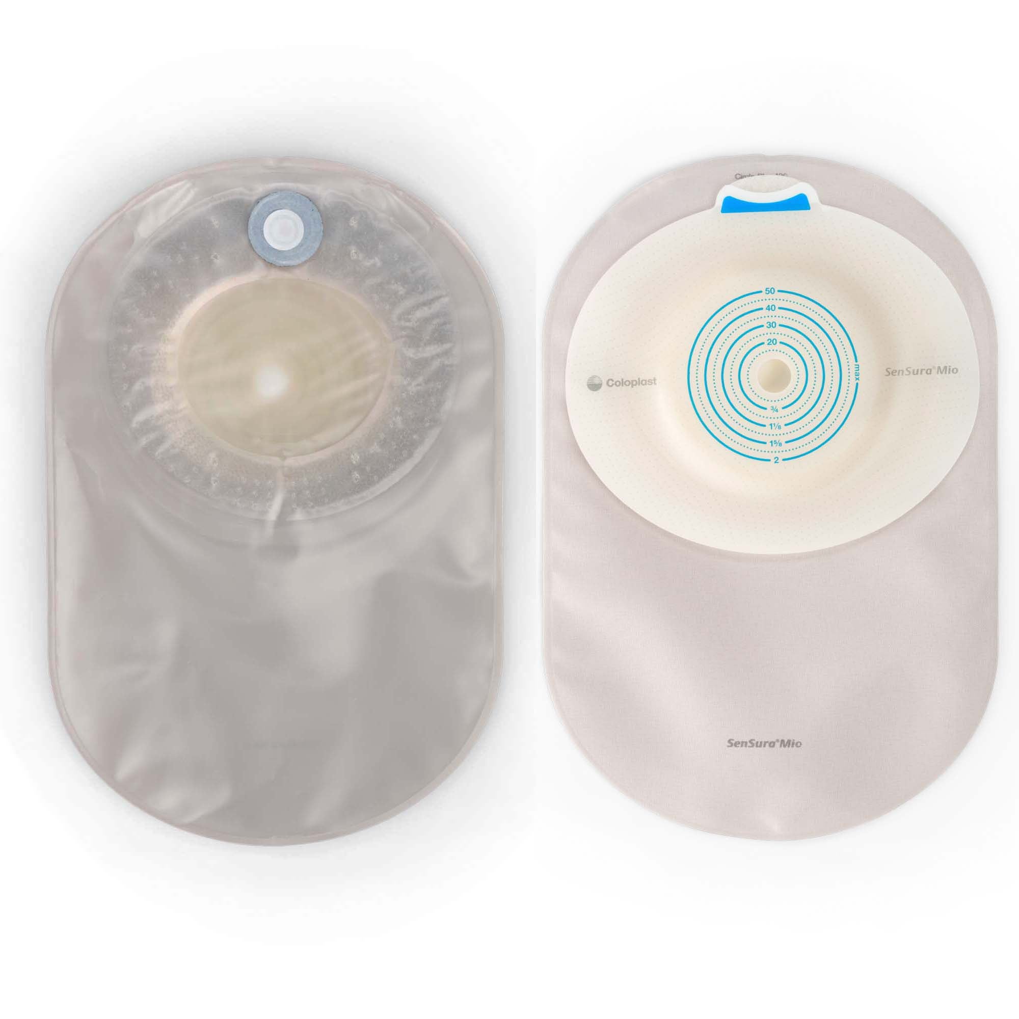 SenSura Mio Convex Soft 1-Piece Transparent Ostomy Pouch, 10  50mm Stomas MK 1004609