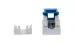 Cat6 RJ45 110 Type Keystone Jack, Blue