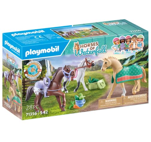 Playmobil Three Horse Set: Morgan, Quarter Horse & Shagya Araber (Horses of Waterfall)