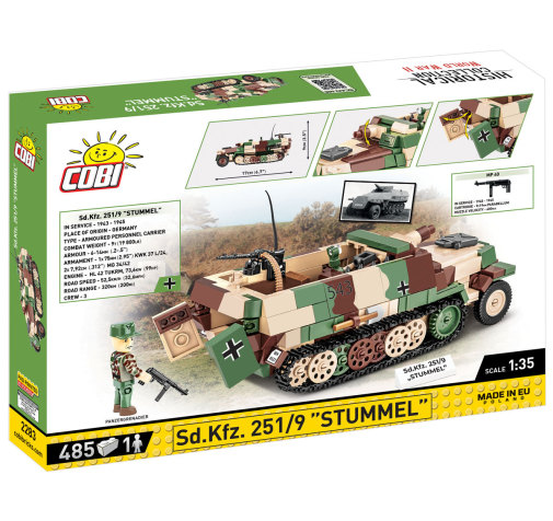 COBI Sd.Kfz. 251/9 Stummel Half-Track - 485 pieces (World