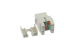 Cat5E RJ45 110 Type 180° Keystone Jack White