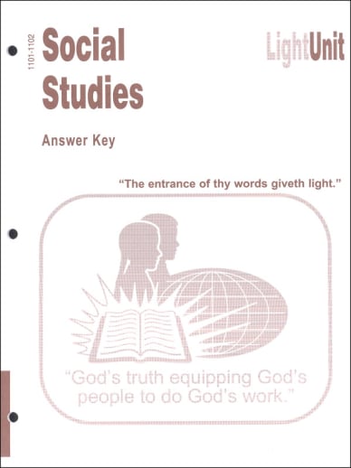 Social Studies 1101-1102 LightUnit Answer Key
