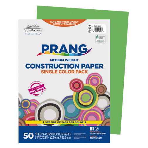 SunWorks Construction Paper Green 9"x12"