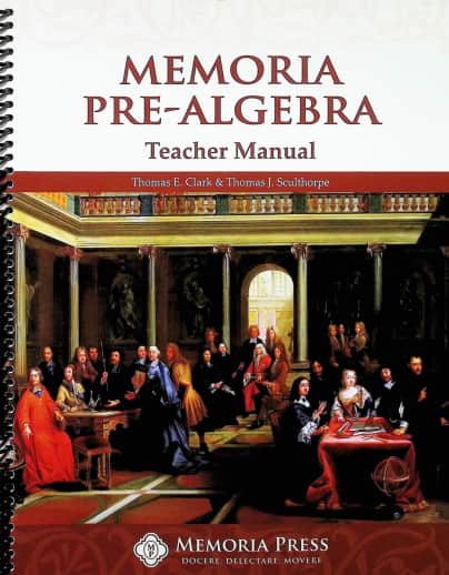 Memoria Pre-Algebra Teacher Manual