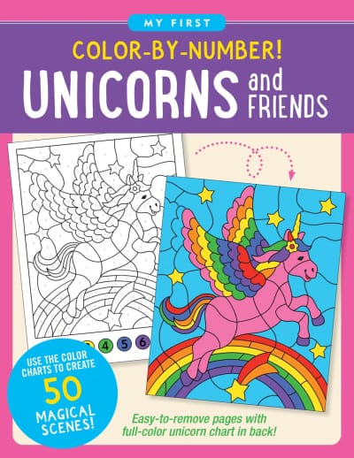 Color-by-Number! Unicorns and Friends