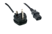 AC Power Cord, UK, BS1363 to C13, 18AWG, 3ft, Black