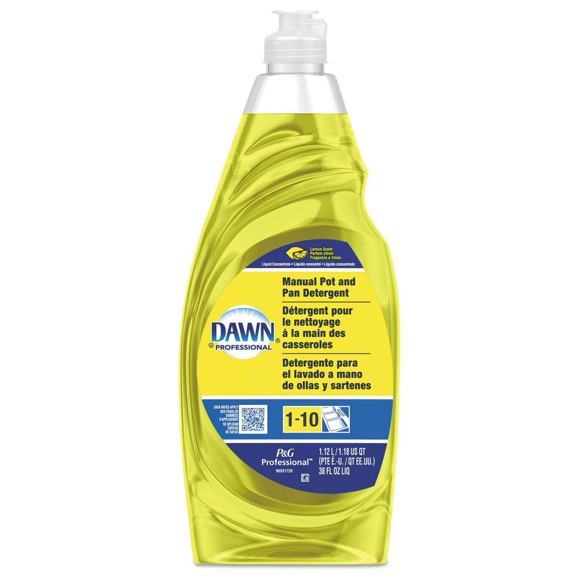 Dawn Professional Manual Pot and Pan Detergent, Lemon Scent, 38 oz. MK 860763