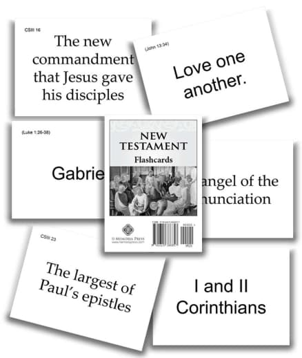 Memoria Press New Testament Flashcards Set of 113