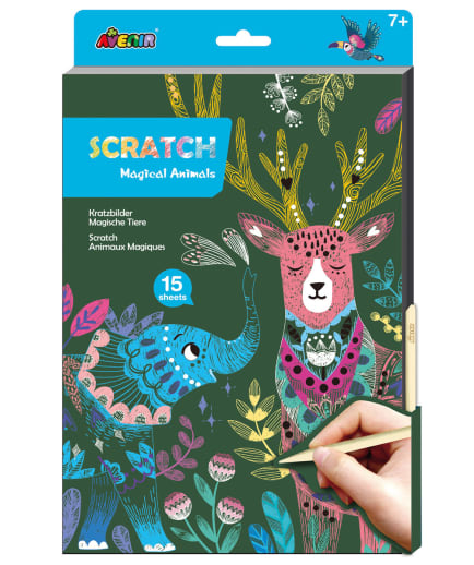 Scratch Art Book: Magical Animals