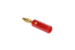 Banana Male Plug Gold Plated Plastic Red