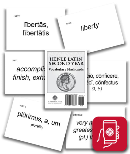 App Access: Memoria Press Henle Latin 2nd Year Vocabulary Flashcards