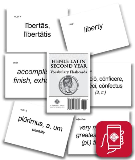 App Access: Memoria Press Henle Latin 2nd Year Vocabulary Flashcards
