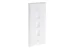 Keystone Wall Plate, 3 Port, White